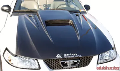 1999-2004 Ford Mustang Carbon Creations Spyder 3 Hood - 1 Piece - 102722