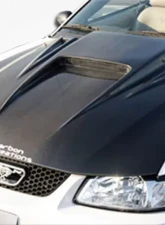 1999-2004 Ford Mustang Carbon Creations Spyder 3 Hood - 1 Piece                                     - 102722 - Image 4