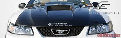 1999-2004 Ford Mustang Carbon Creations Spyder 3 Hood - 1 Piece - 102722