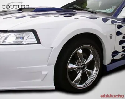 1999-2004 Ford Mustang Couture Urethane Demon Front Fender Flares - 2 Piece - 104786
