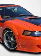 1999-2004 Ford Mustang Couture Urethane Demon Front Fender Flares - 2 Piece                                     - 104786 - Image 5