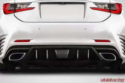 2015-2019 Lexus RC-F Carbon Creations Downforce Aero Rear Diffuser - 1 Piece - 118075