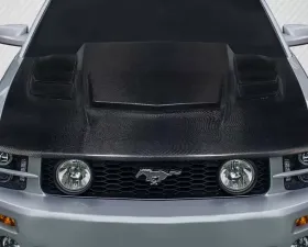 2005-2009 Ford Mustang Carbon Creations Interceptor Hood - 1 Piece