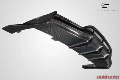 2015-2020 Mercedes C Class W205 Carbon Creations Weaver Sport Rear Diffuser - 3 Pieces - 118172