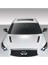 2009-2017 Infiniti FX35 FX50 QX70 Duraflex CT-R Hood - 1 Piece                                     - 108990 - Image 5