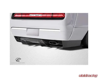 2008-2014 Dodge Challenger Carbon Creations Circuit Rear Diffuser - 3 Piece - 113982
