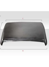 Universal Duraflex Ram Air Type 9 Hood Scoop - 1 Piece                                     - 114247 - Image 3