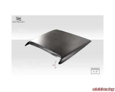 Universal Duraflex Ram Air Type 9 Hood Scoop - 1 Piece - 114247