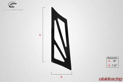 Universal 80" Carbon Creations DriTech VRX V1 Tall Wing Complete Kit - 9 Piece - 115117