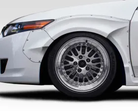 2009-2014 Acura TSX Duraflex Khan Front Fender Flares - 4 Piece (+60mm wider)