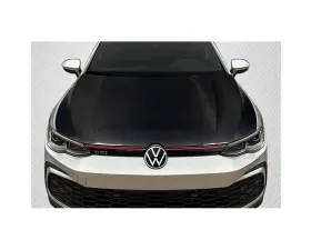 2022-2023 Volkswagen Golf GTI Carbon Creations OEM Look Hood - 1 Piece
