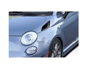 2012-2019 Fiat 500 Abarth Duraflex Kima Hood Side Vents - 2 Pieces