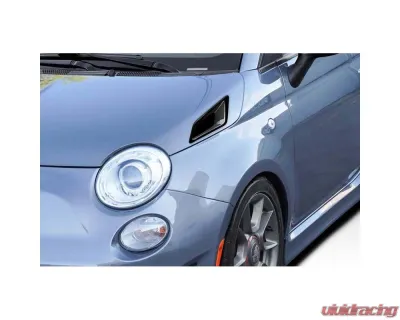 2012-2019 Fiat 500 Abarth Duraflex Kima Hood Side Vents - 2 Pieces - 119015