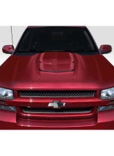 2002-2008 Chevrolet Trailblazer Duraflex ZR1 V2 Look Hood - 1 Piece                                     - 119054 - Image 5