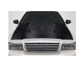 1998-2011 Ford Crown Victoria Carbon Creations GT500 Look Hood - 1 Piece