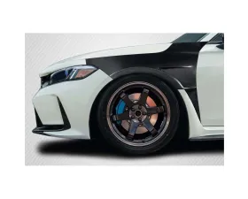 2023-2024 Honda Civic Type R Carbon Creations Akora Front Fenders - 2 Pieces