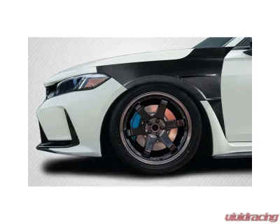 2023-2024 Honda Civic Type R Carbon Creations Akora Front Fenders - 2 Pieces - 119188