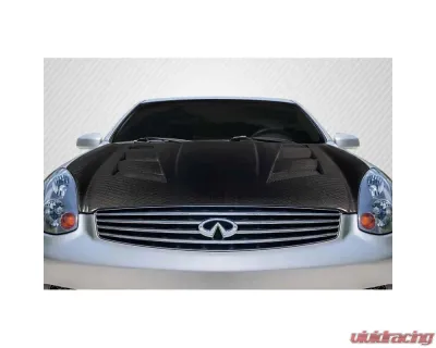 2003-2007 Infiniti G35 Coupe Carbon Creations Geo6ix DriTech AM-S Hood - 1 Piece - 119208
