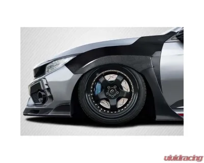 2017-2021 Honda Civic Type R Carbon Creations Skywalker Front Fenders (+25mm) - 2 Pieces - 119348