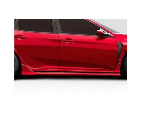 2017-2021 Honda Civic Type R Duraflex Skywalker Side Skirt Rocker Panel Splitters - 4 Pieces ( Must be used with Skywalker Fenders 119347 )