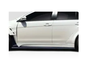 2008-2017 Mitsubishi Lancer | Lancer Evolution 10 Duraflex Vantix Side Skirt Rocker Panels - 2 Pieces