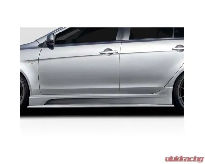 2008-2017 Mitsubishi Lancer / Lancer Evolution 10 Duraflex Vantix Side Skirt Rocker Panel Splitters - 2 Pieces - 119378