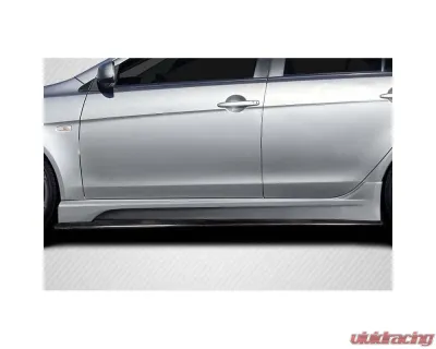 2008-2017 Mitsubishi Lancer / Lancer Evolution 10 Carbon Creations Vantix Side Skirt Rocker Panel Splitters - 2 Pieces (S) - 119379