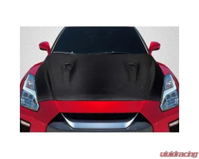 2017-2021 Nissan GT-R R35 Carbon Creations OEM Look Hood - 1 Piece - 119420