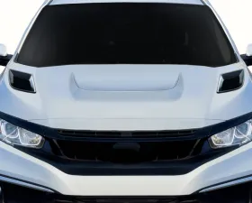 2016-2021 Honda Civic Duraflex Shingo Hood - 1 Piece