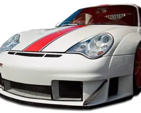2002-2004 Porsche 996 Carrera C2/C4 Duraflex GT3 RSR Look Wide Body Front Bumper Cover - 1 Piece