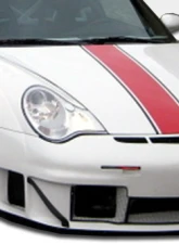 2002-2004 Porsche 996 Carrera C2/C4 Duraflex GT3 RSR Look Wide Body Front Bumper Cover - 1 Piece                                     - 105406 - Image 4