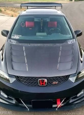 2006-2011 Honda Civic 2DR Carbon Creations Circuit Hood - 1 Piece                                     - 103131 - Image 3