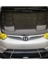 2006-2011 Honda Civic 2DR Carbon Creations Circuit Hood - 1 Piece                                     - 103131 - Image 2