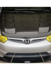 2006-2011 Honda Civic 2DR Carbon Creations Circuit Hood - 1 Piece                                     - 103131 - Image 4