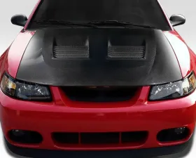 1999-2004 Ford Mustang Carbon Creations Riot Hood - 1 Piece