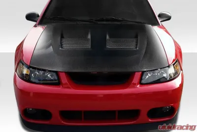1999-2004 Ford Mustang Carbon Creations Riot Hood - 1 Piece - 112620
