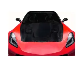 2014-2019 Chevrolet Corvette C7 Carbon Creations Eagle Eye Hood - 1 Piece