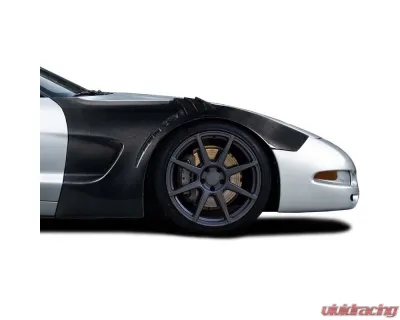 1997-2004 Chevrolet Corvette C5 Carbon Creations GT3RS Look Front Fenders (+25MM) - 2 Pieces - 120029