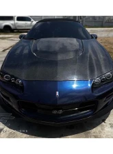 1998-2002 Chevrolet Camaro Carbon Creations ZL1 Version 2 Hood - 1 Piece                                     - 115235 - Image 2