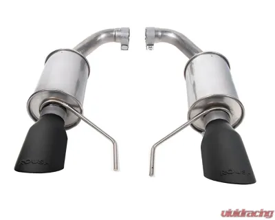 Roush Performance Dual Black Tip Axle-Back Exhaust Ford Mustang GT | Ecoboost 2024-2025 - 422333-BLK