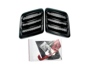 Roush Gloss Black Hood Heat Extractors Ford Mustang 2018-2023