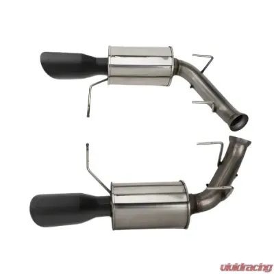 Roush Axle-Back Exhaust Black Tip Ford Mustang GT 2011-2014 - 421127-BLK