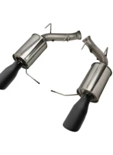 Roush Axle-Back Exhaust Black Tip Ford Mustang V6 2011-2014                                     - 421145-BLK - Image 2