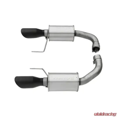 Roush Axle-Back Exhaust Black Tip Ford Mustang GT 2015-2017 - 421834-BLK