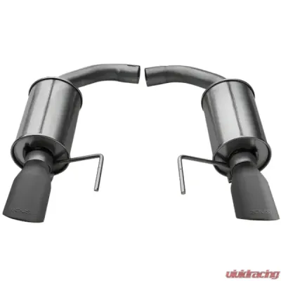 Roush Axle-Back Exhaust Black Tip Ford Mustang V6 | Ecoboost 2015-2025 - 421837-BLK