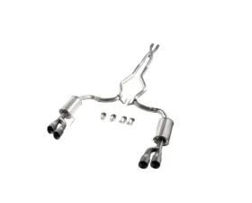 Roush Cat-Back Exhaust Black Tip Ford Mustang GT 2018-2025