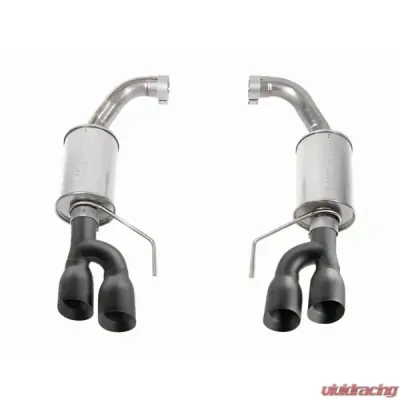 Roush Axle-Back Exhaust Black Tip Ford Mustang GT 2018-2025 - 422097-BLK