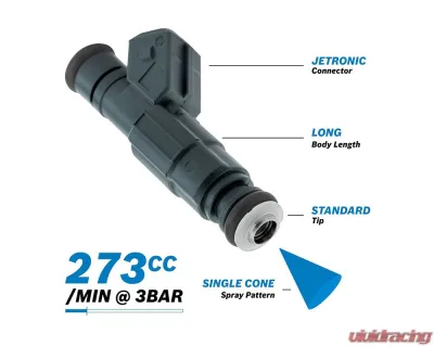Bosch 274cc/min High Impedance EV6 Fuel Injector - Standard Length (60mm) - 0280155931