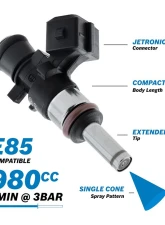 Bosch 980cc/min High Impedance EV14 Fuel Injector Short Style Extended Tip                                     - 0280158040 - Image 9