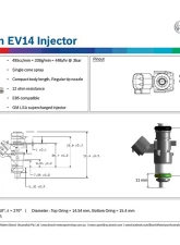 Bosch 495cc/min High Impedance EV14 Fuel Injector EV6 USCAR - Short 35mm                                     - 0280158187 - Image 6